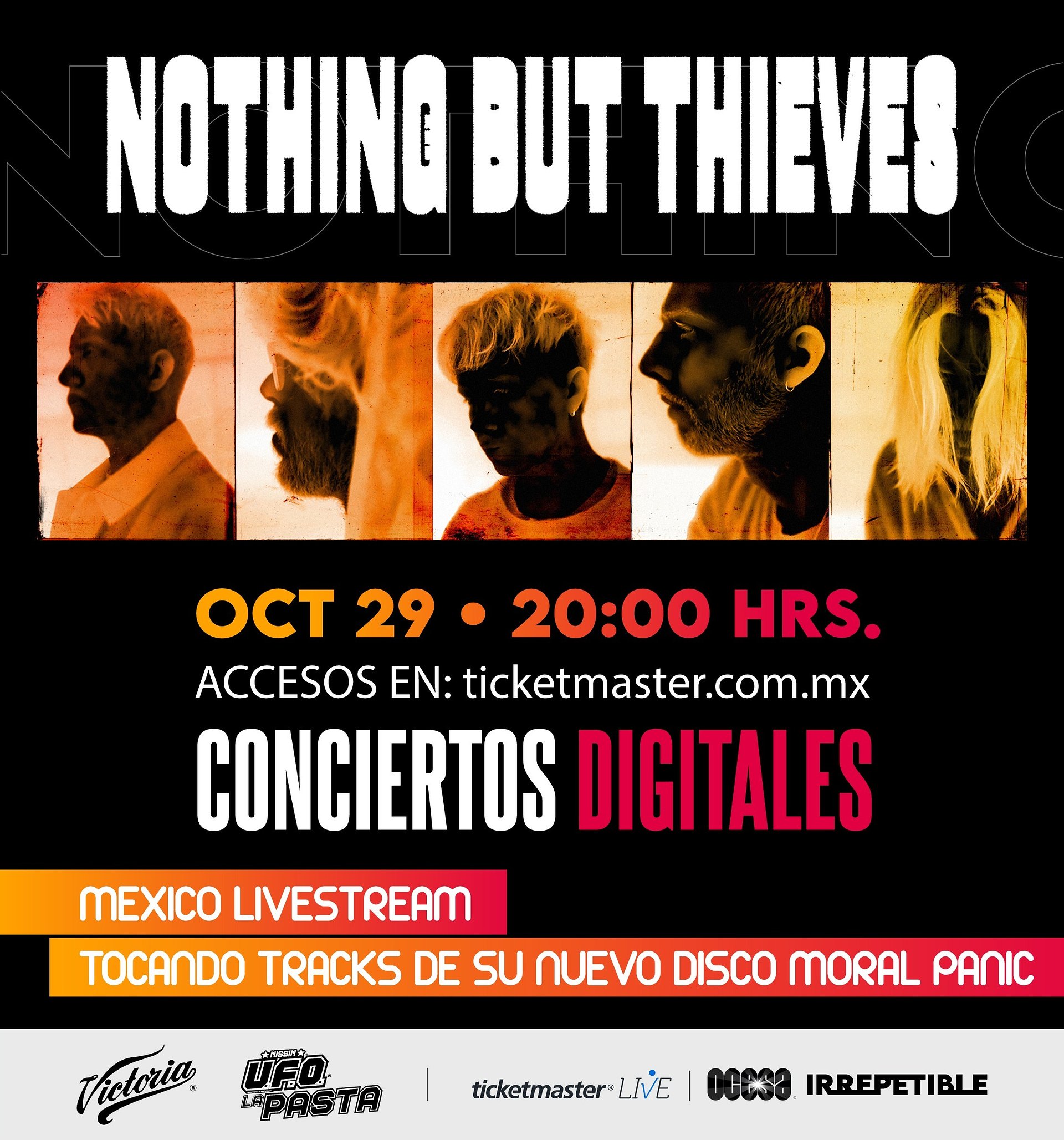  Nothing But Thieves presenta su show en vivo Live from the warehouse.