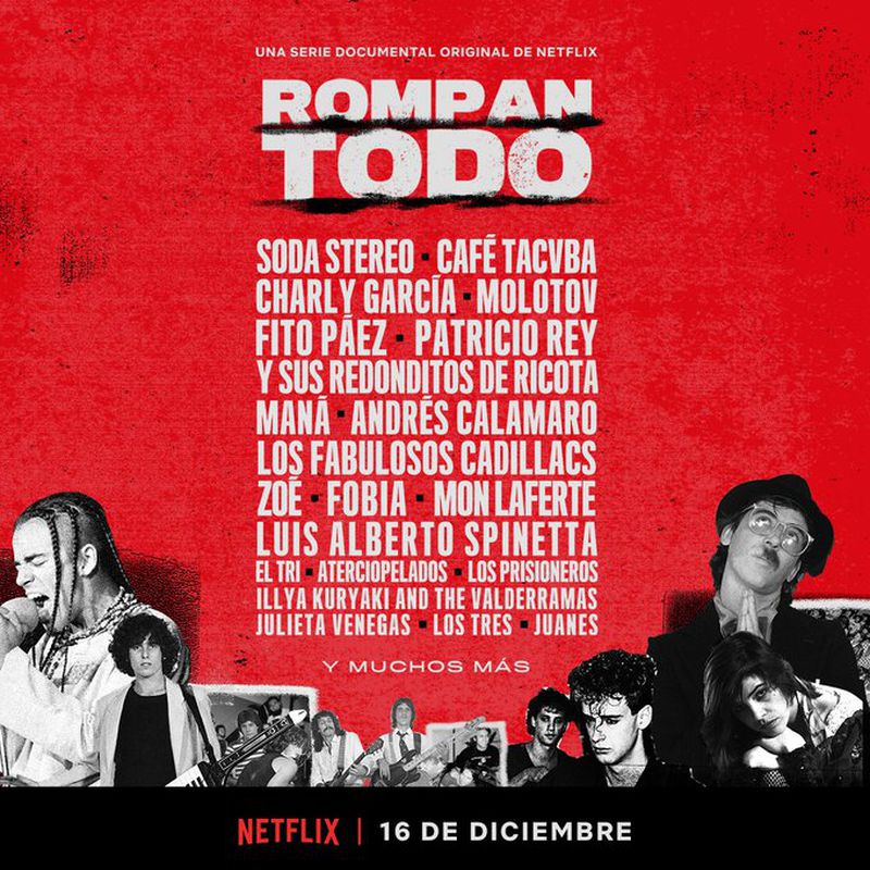  Netflix presenta el rockumental “Rompan Todo”