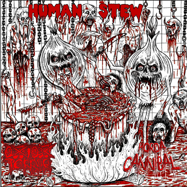 portada split human stew horda cannibal onion terror