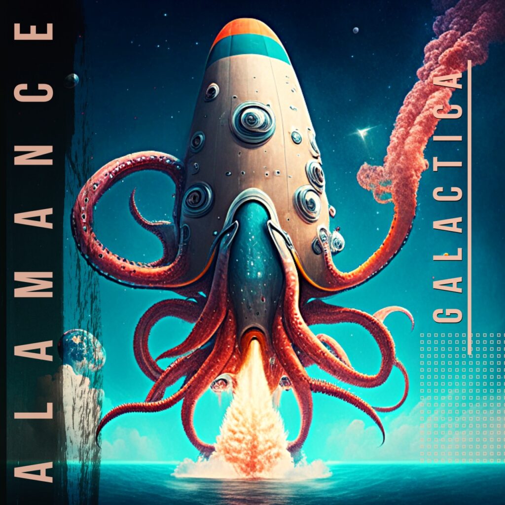 cover album arkwork ALAMANCE Galactica