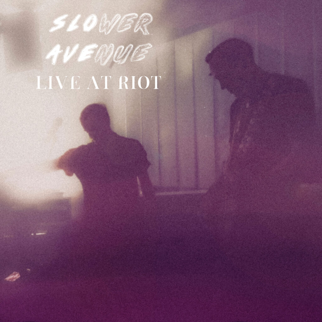 cover EP art Slower Avenue Live at Riot