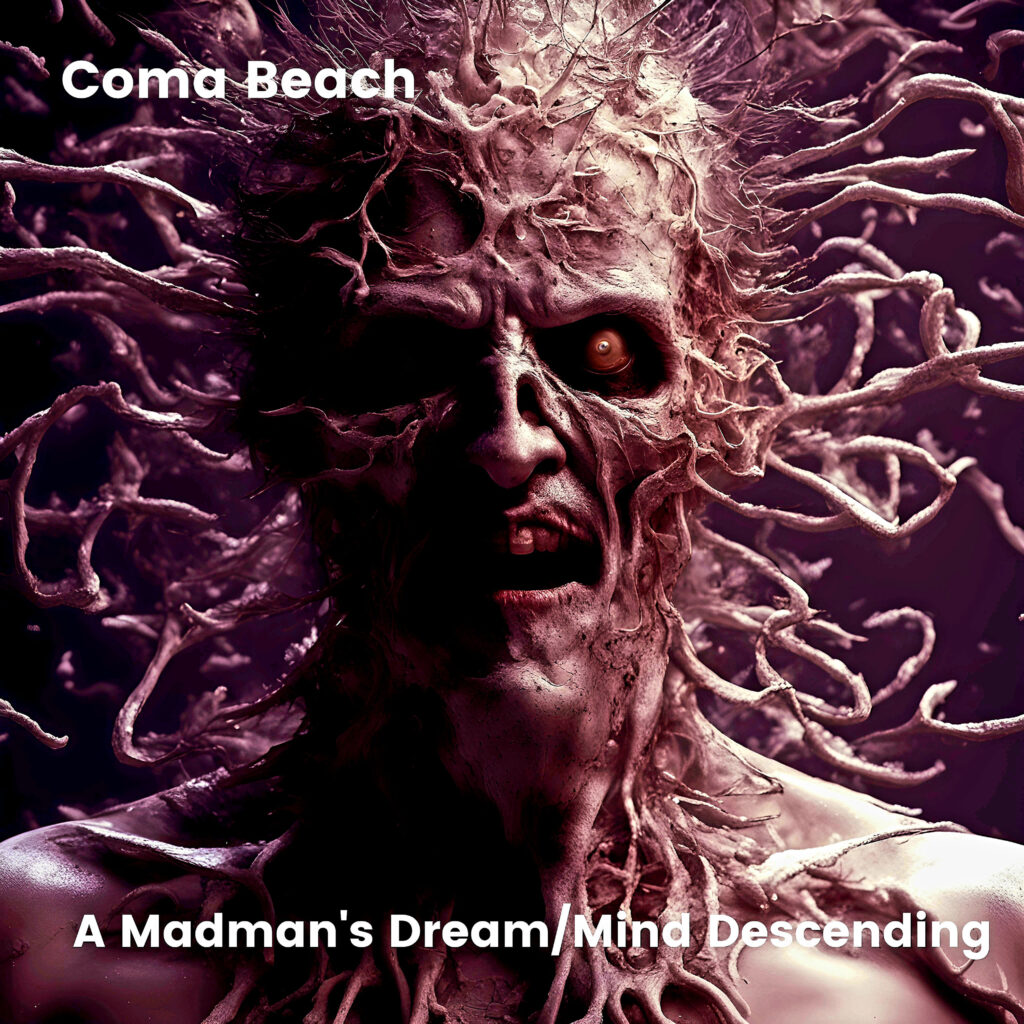 cover EP art Coma Beach A Madman's Dream Mind Descending