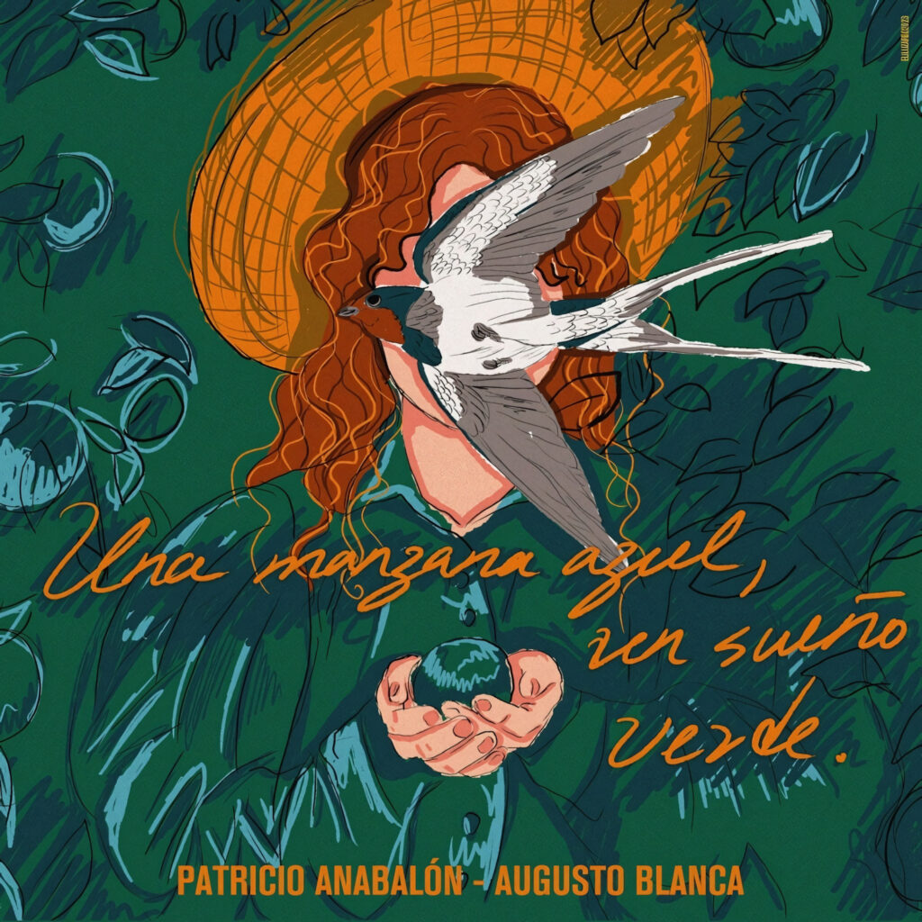 cover single art Patricio Anabalon Una Manzana Azul Un Sueno Verde