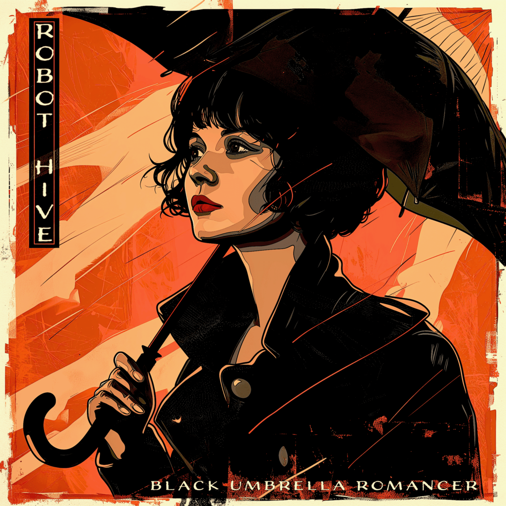 cover single art Robot Hive Black Umbrella Romancer