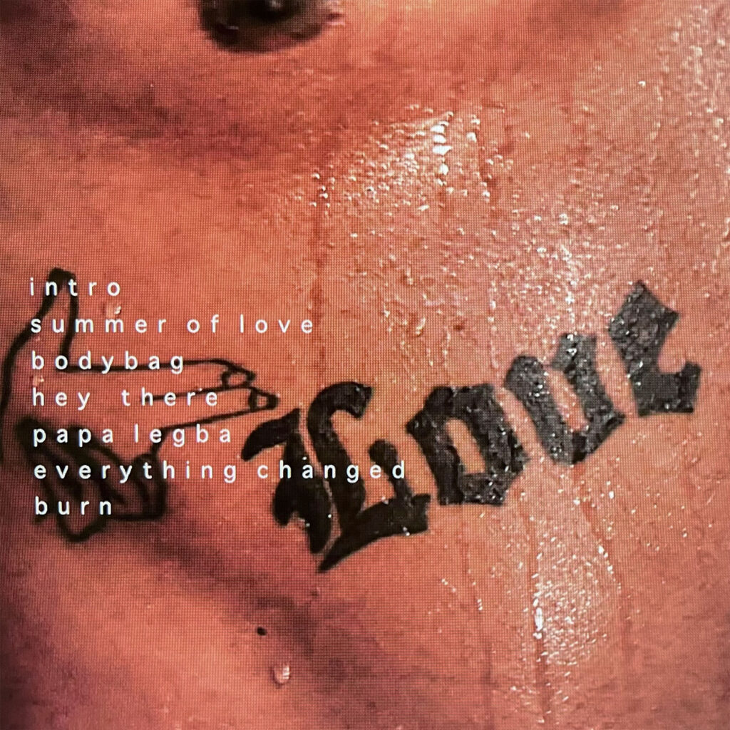 cover back album art Izzy Spears BLOOD SWEAT AND DAMNATION