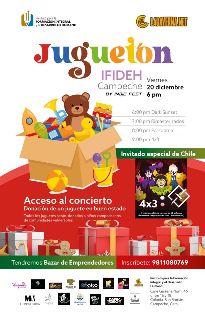 Cartel Jugueton IFIDEH by Indie Fest Campeche