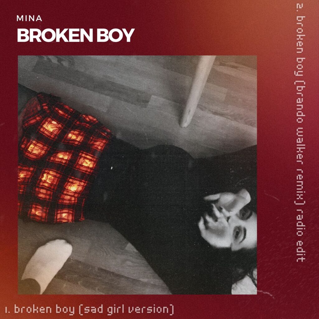 cover single art Mina Broken Boy (sad girl version)