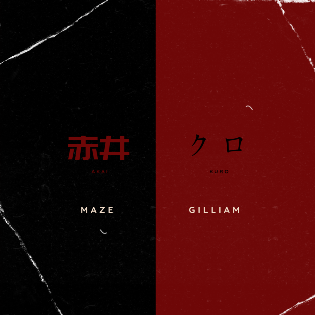 cover single art Maze Gilliam Akai Kuro