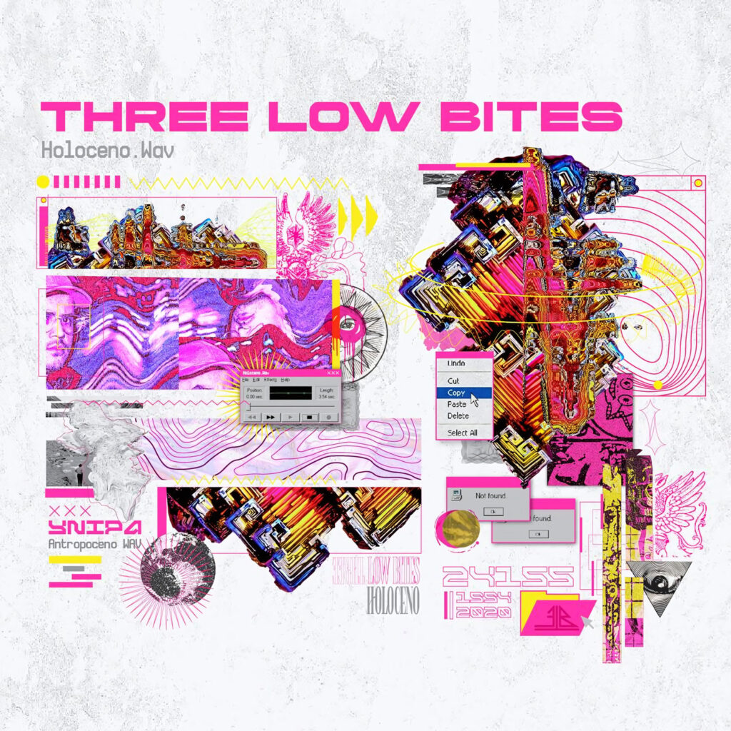 cover single art Three Low Bites Holoceno