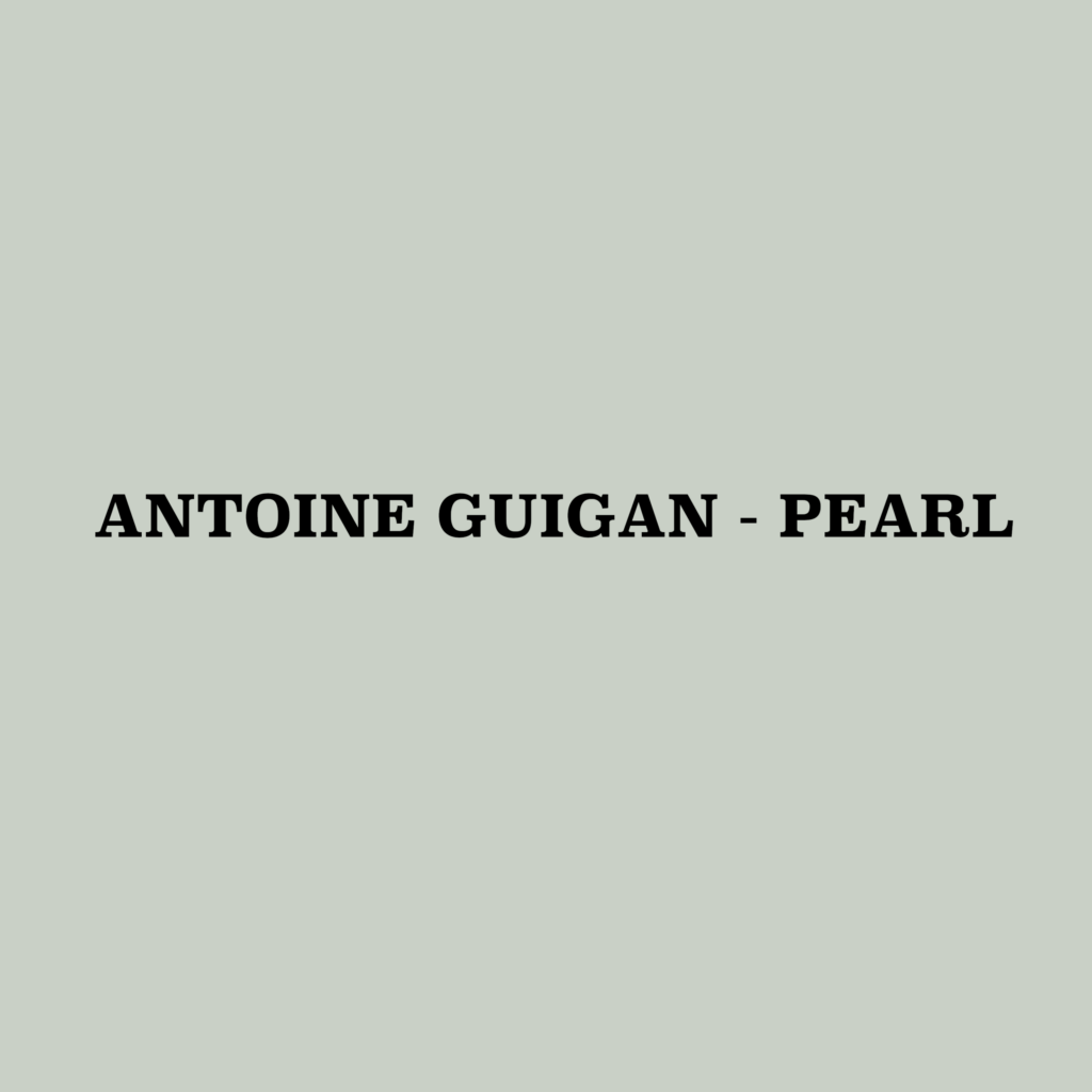 cover single art Antoine Guigan Pearl