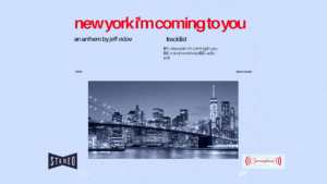 Jeff Vidov rinde homenaje a sus sueños en “New York I’m coming to you”