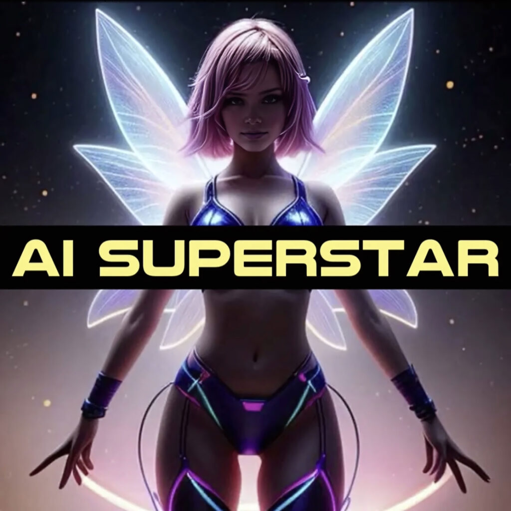 cover single art PIXIELATED AI Superstar