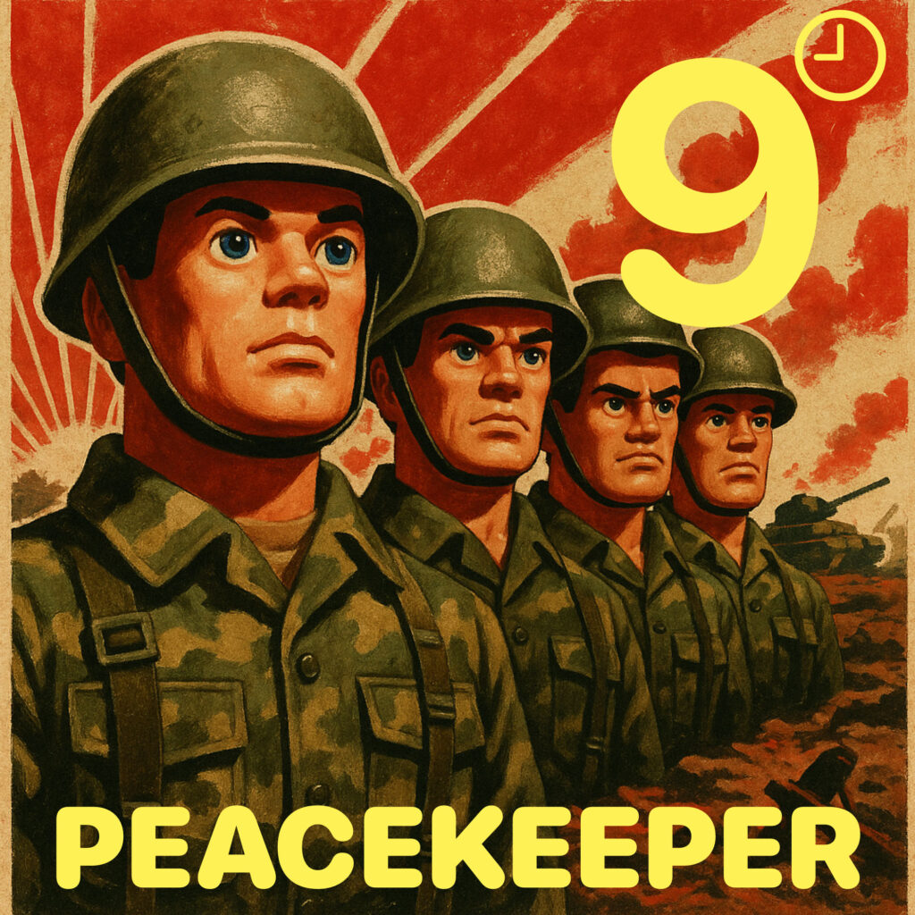 cover single art 9 o'clock Nasty Peacekeeper