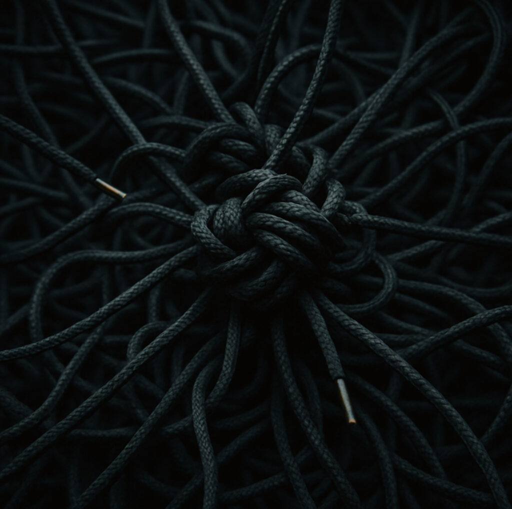 cover single art Shoe Lace Entanglement