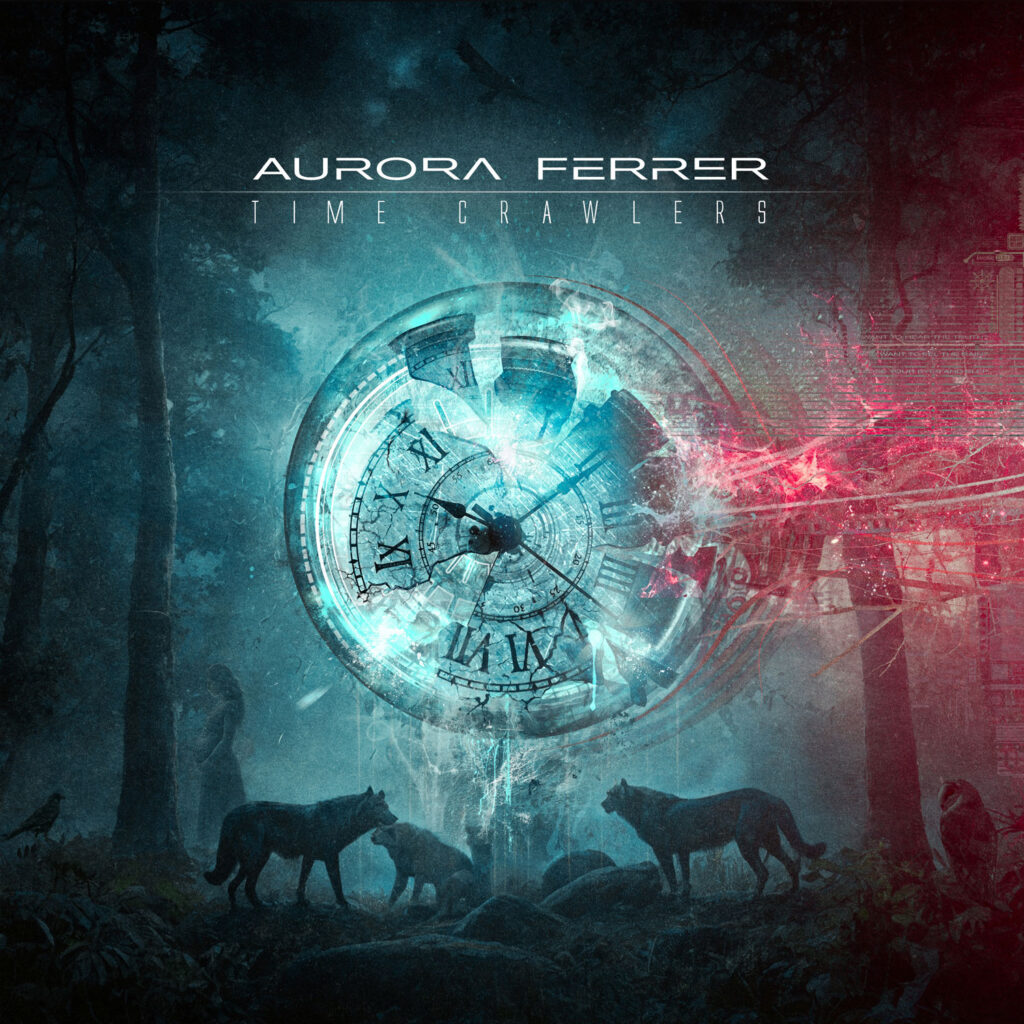 cover album art Aurora Ferrer Time Crawlers Artwork by Alfi Feijoa