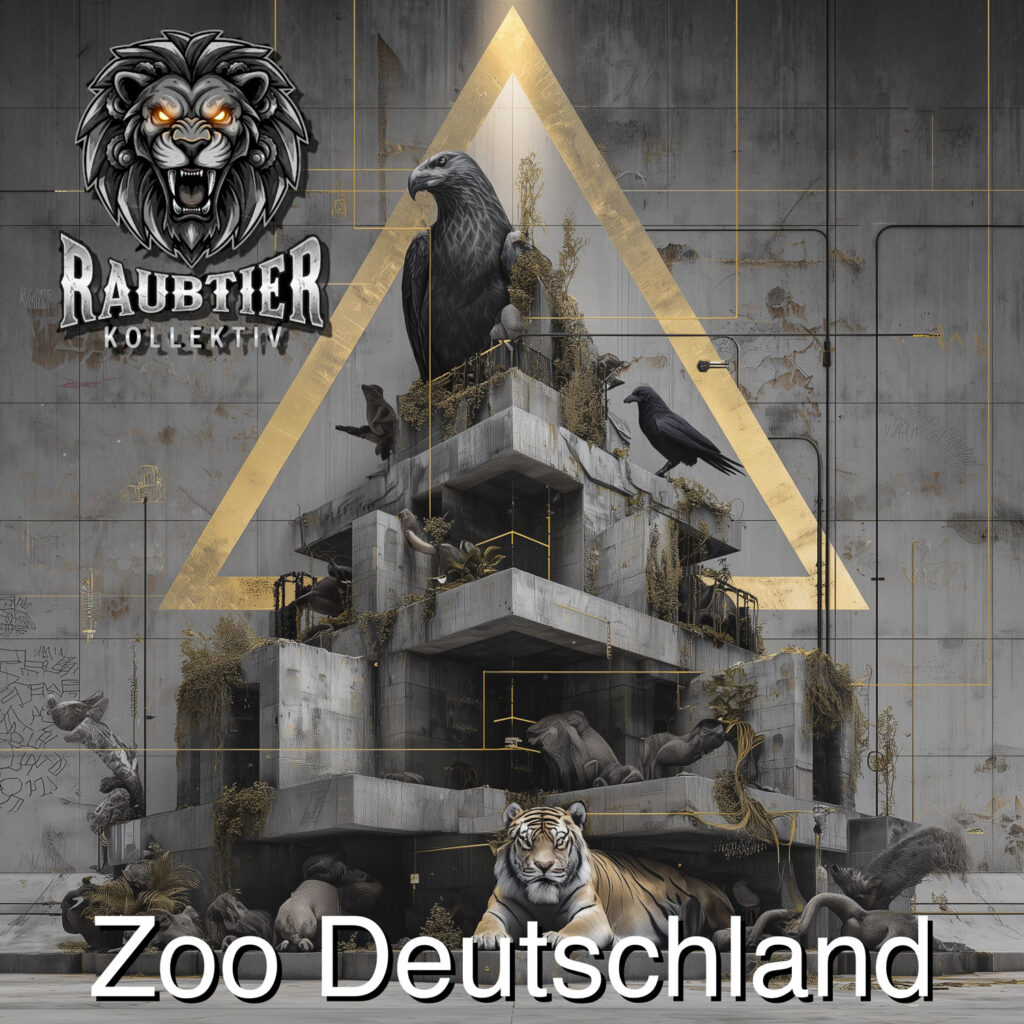 cover album art Raubtier Kollektiv tiger streifen
