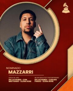 Mazzarri celebra dos nominaciones en los Latin Grammy 2025