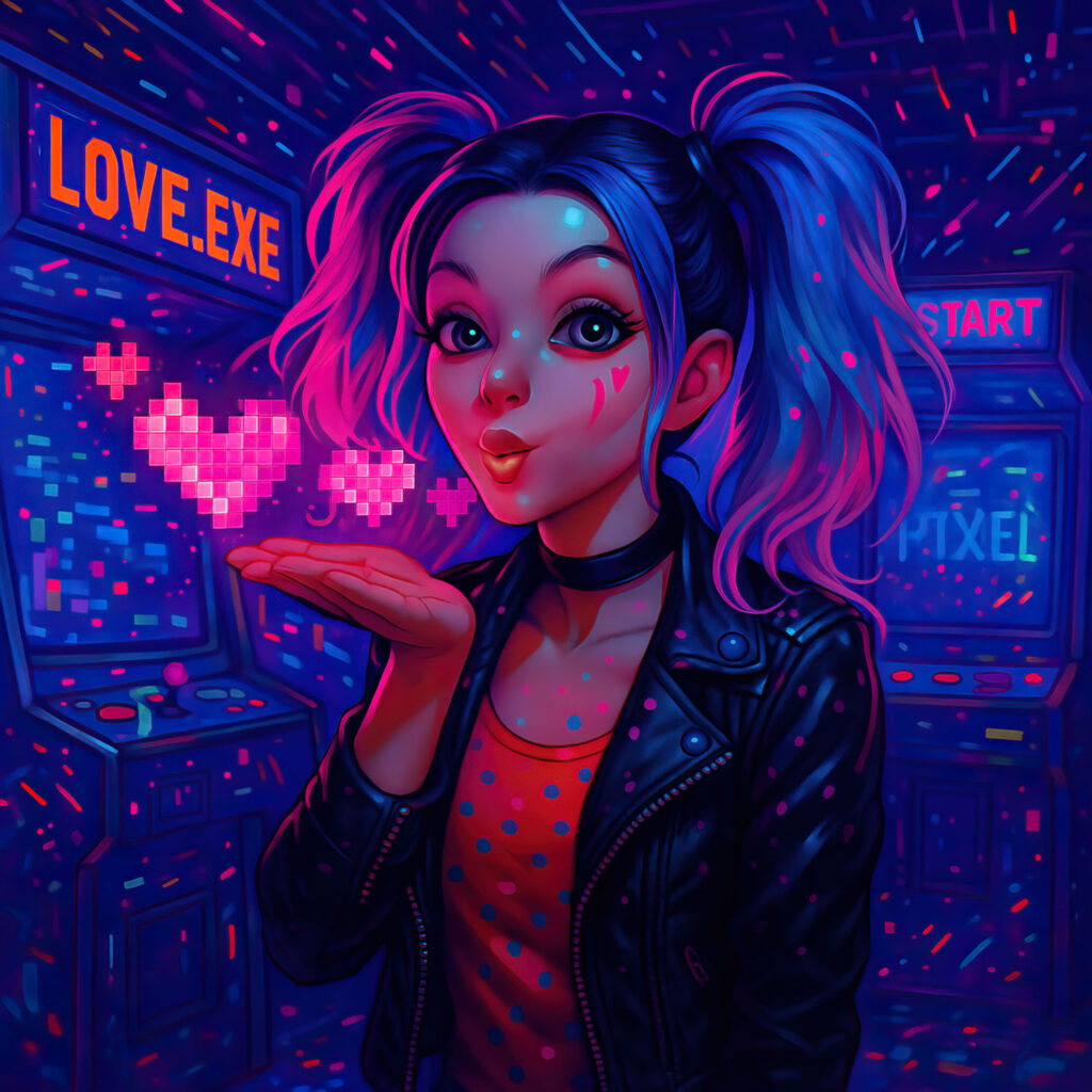 cover album art Glitch Amour Love exe