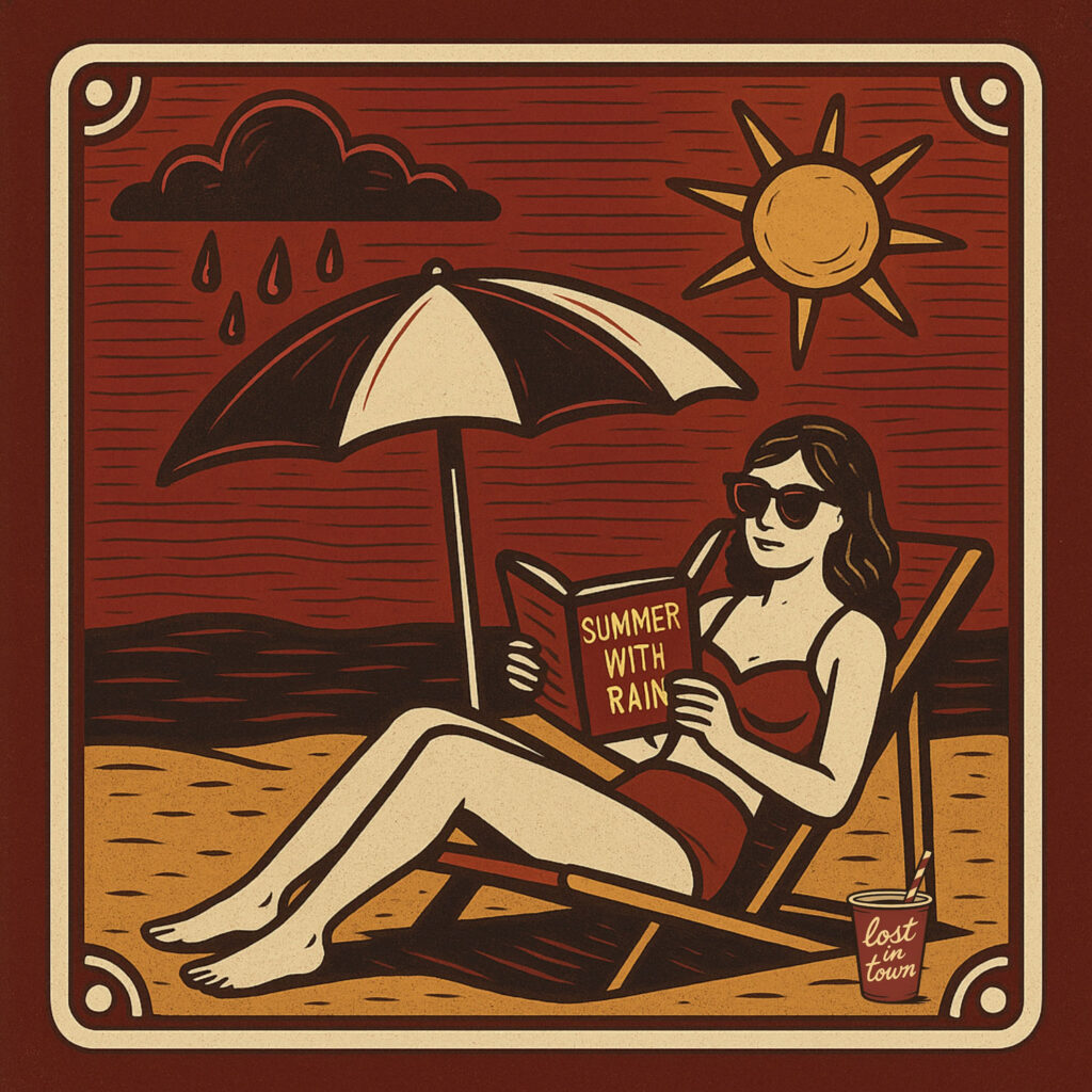 cover single art Lost in Town Summer With Rain