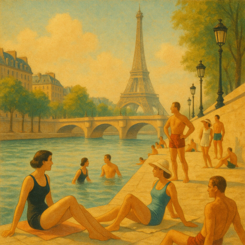 cover single art Cyril Thys un bain sur les quais parisiens