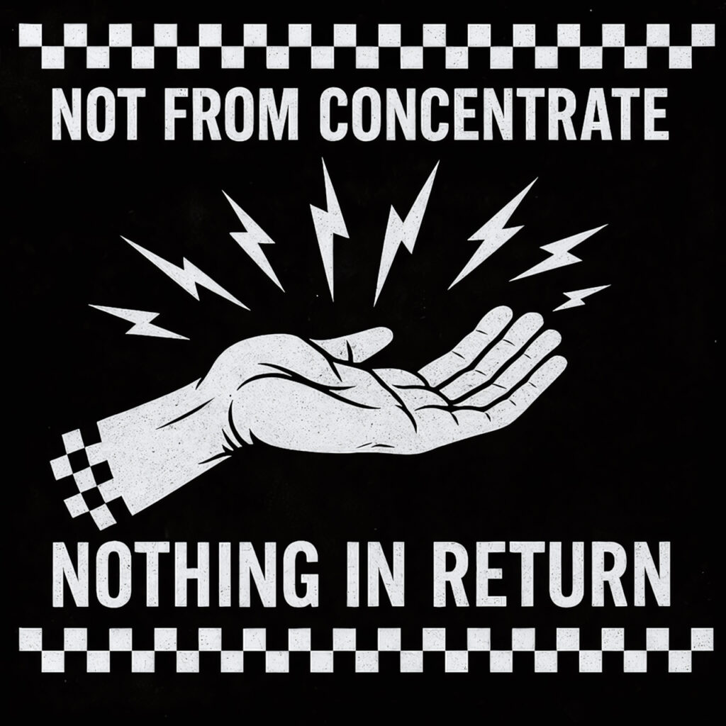 cover single art Not From Concentrate Nothing In Return