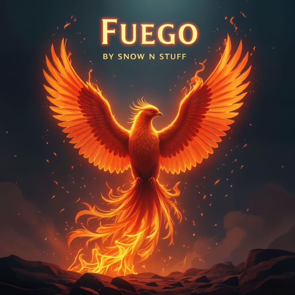 cover single art Snow N Stuff Fuego