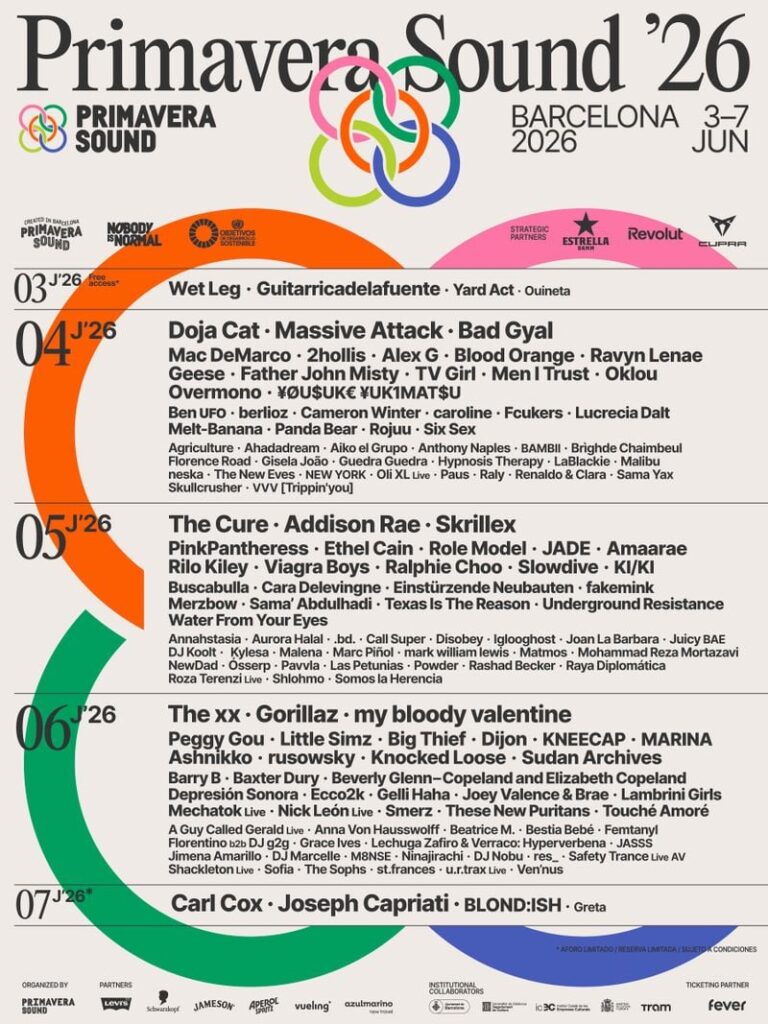 cartel primavera sound 2026
