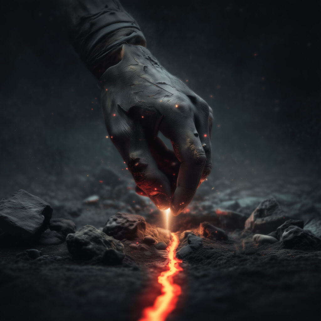 cover EP art Red Skies Dawning From Ashes