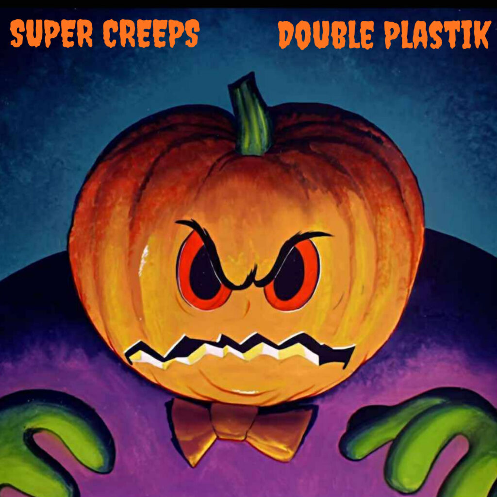 cover EP art Super Creeps Double Plastik