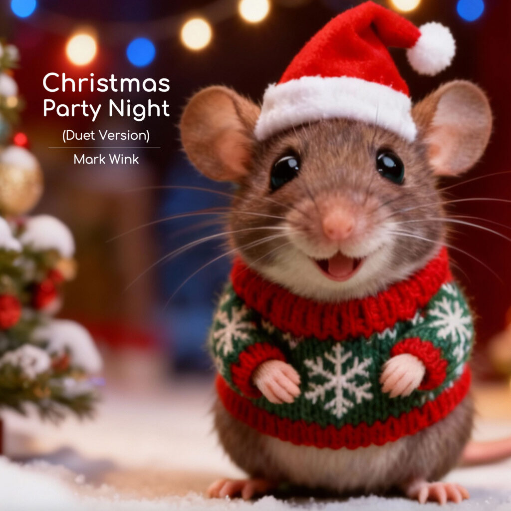 cover single art Mark Wink Christmas Party Night Duet Version