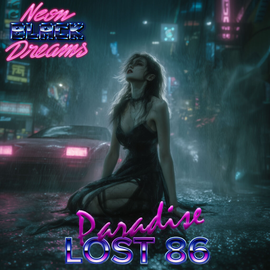 cover single art Neon Black Dreams paradise lost 86