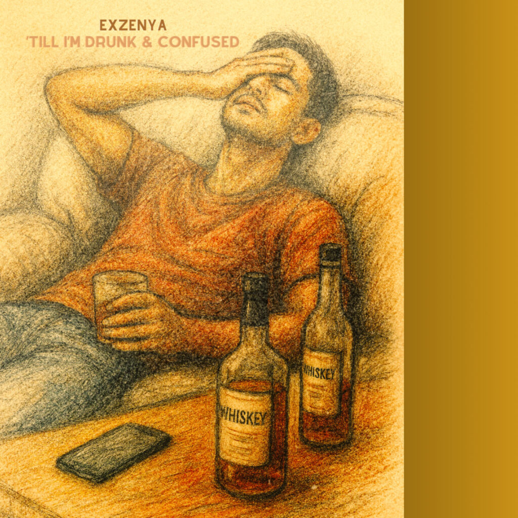cover single art Exzenya Till Im Drunk and Confused