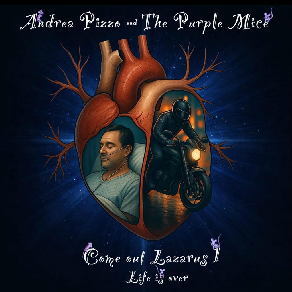 cover single art Andrea Pizzo and The Purple Mice Come out Lazarus 1 Life Is Over