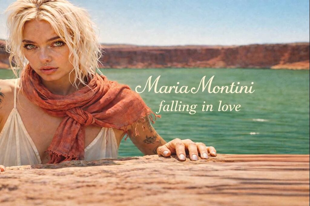 cover single art Maria Montini falling in love