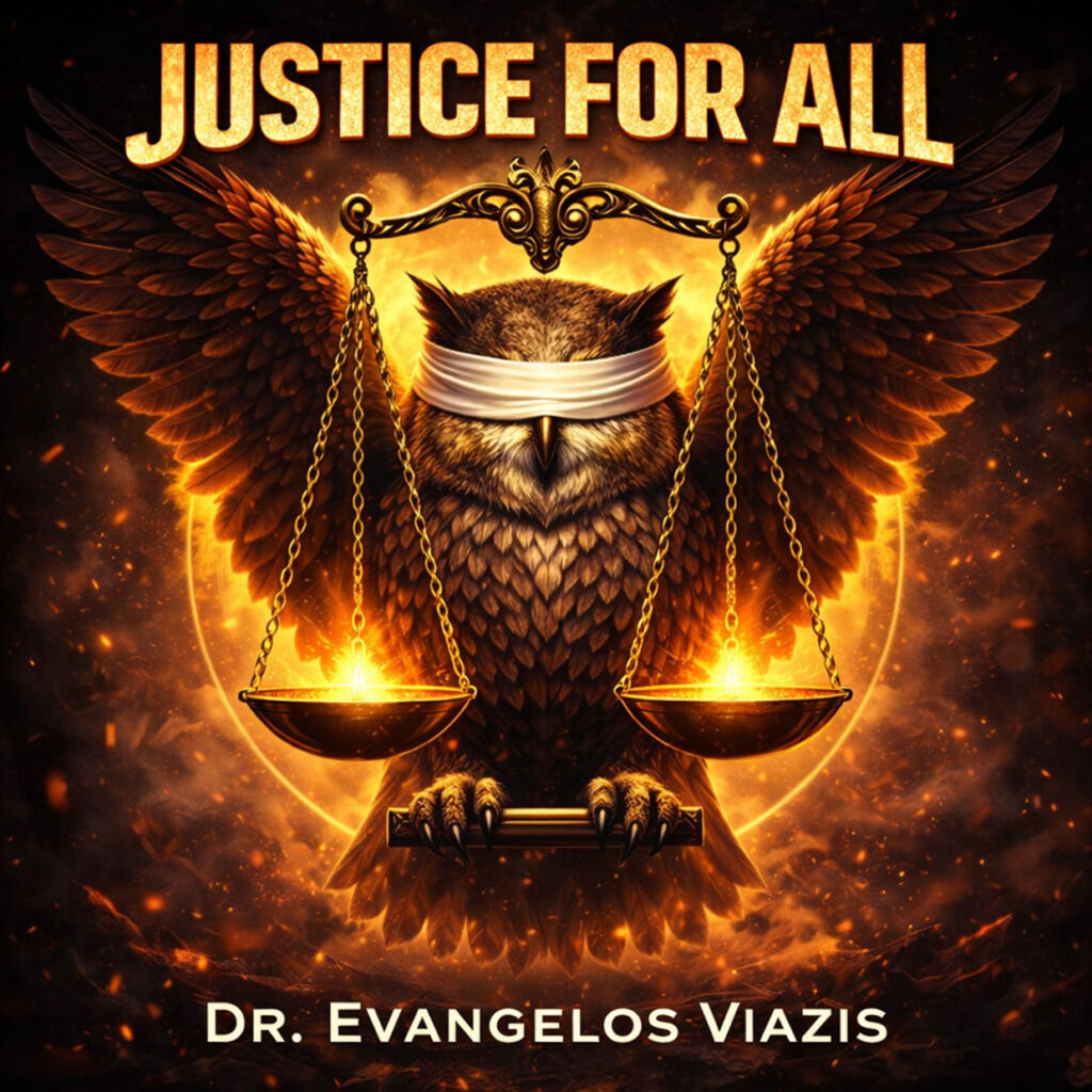 cover single art Dr Evangelos Viazis Justice For All
