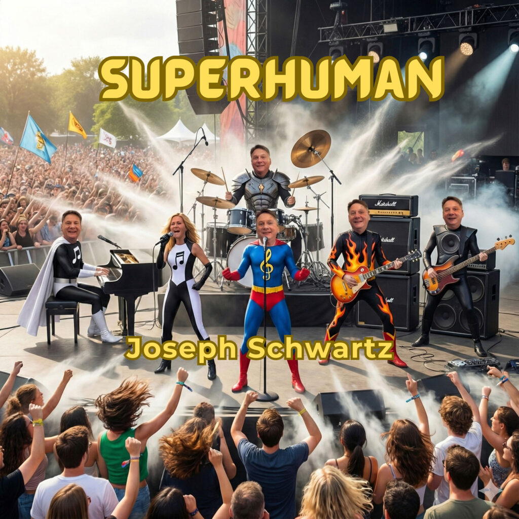 cover single art Joseph Schwartz Superhuman