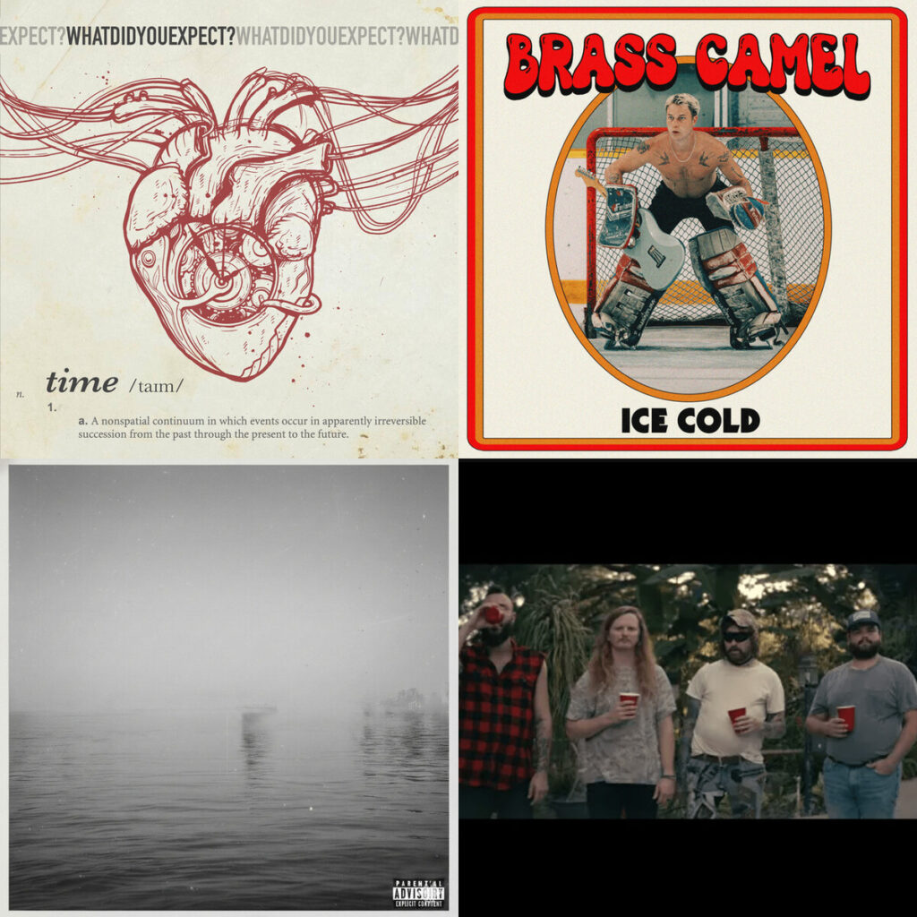 Collage de portadas: What – Did You Expect_ Time; Brass – Camel Ice Cold; Kiech – two step; KSICK – Hissy Fit feat. Dallas Taylor