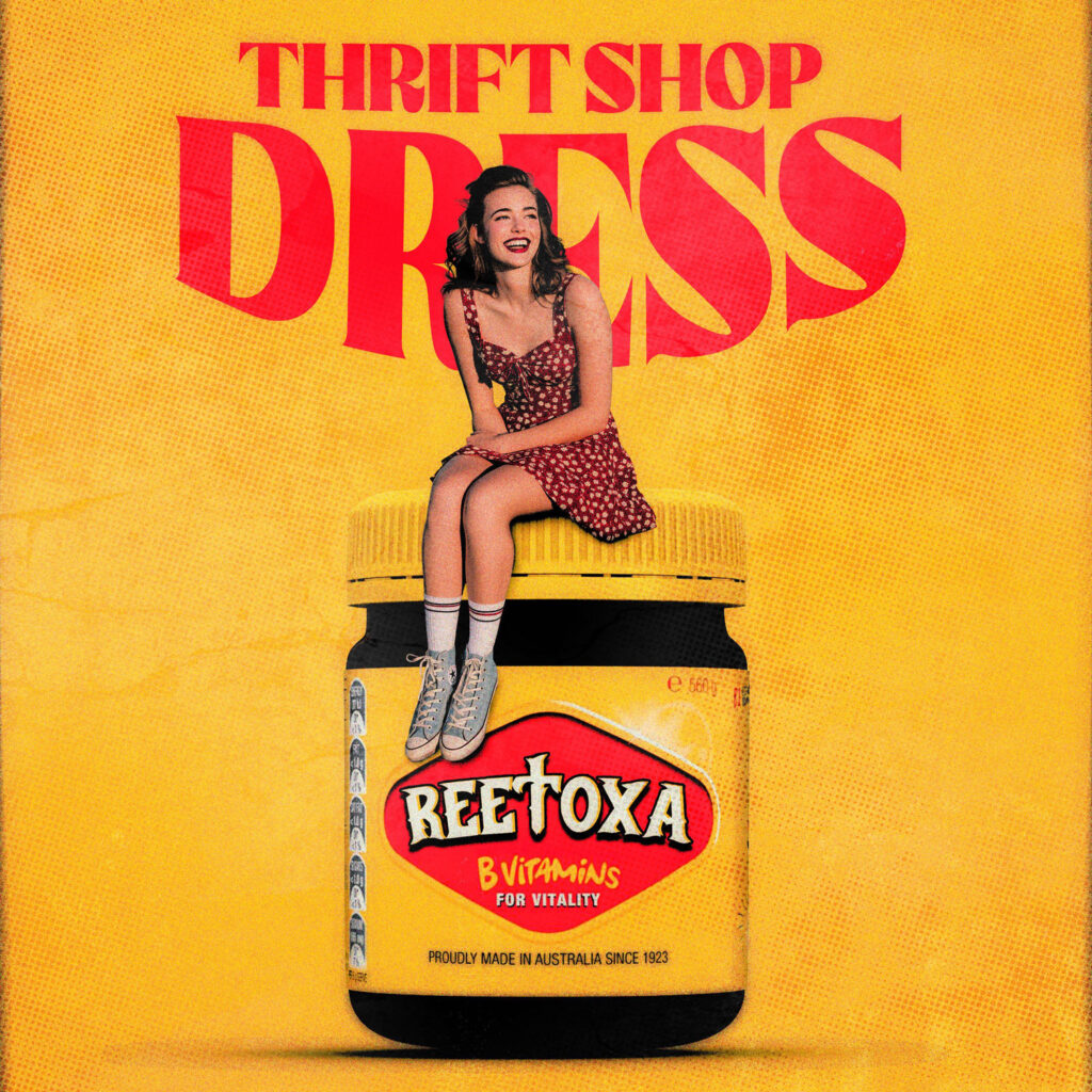 cover single art ReeToxA thrift shop dress