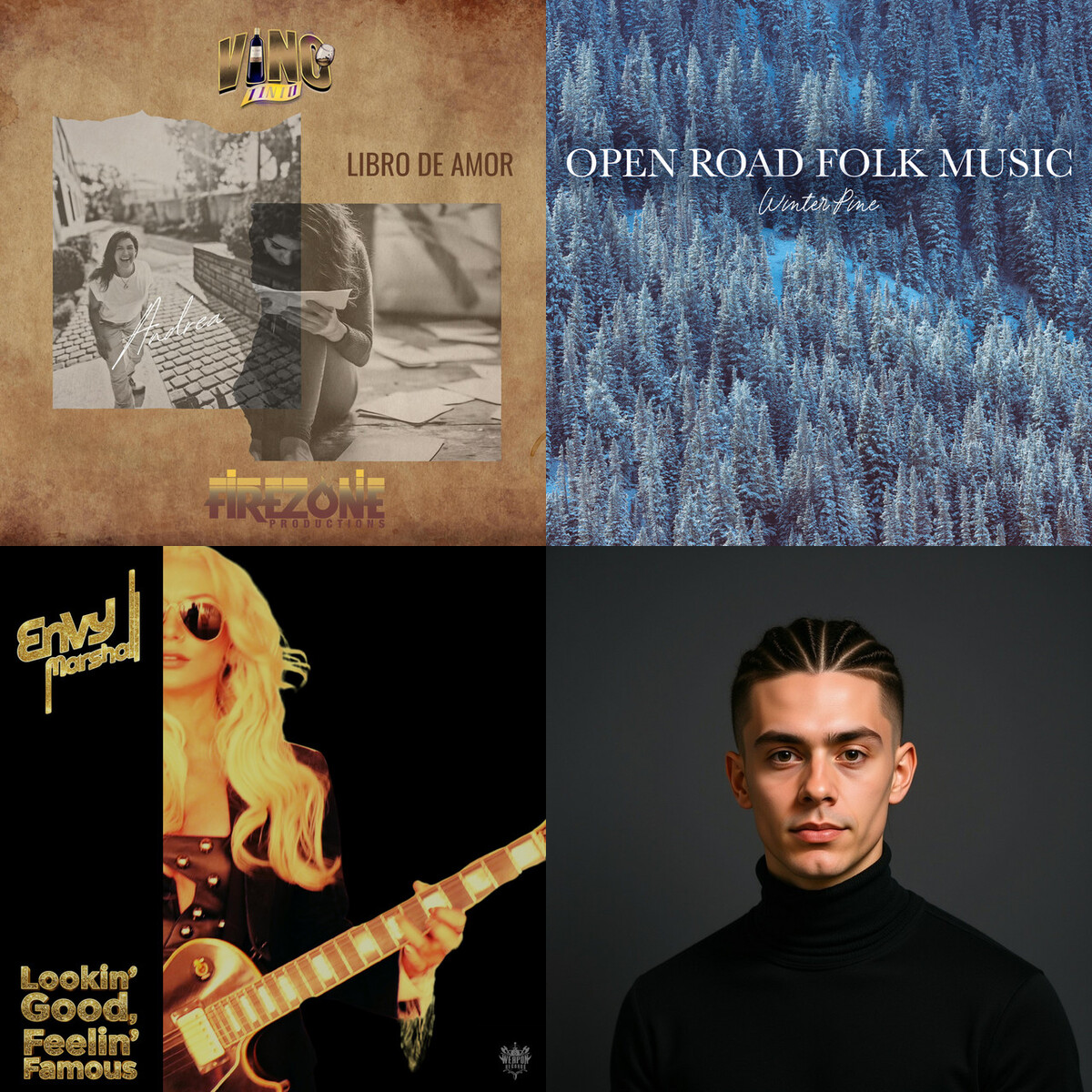 Entre emociones y actitud: cuatro canciones que cruzan rock, folk, hip-hop y pop