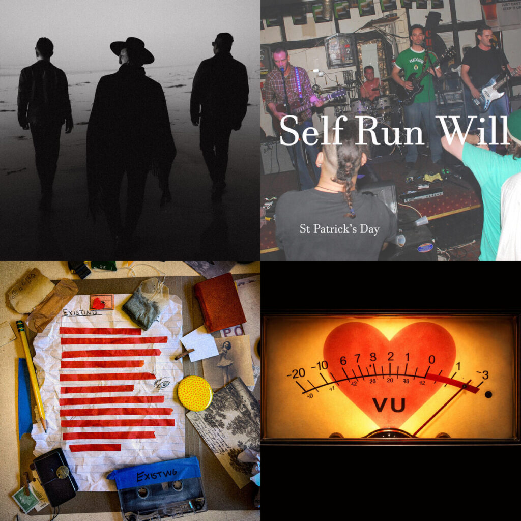 Collage de portadas: The – Slashes Vampiros; Self – Run Will St. Patricks Day; Jordan – Tariff Existing; Mr. – NoTears Keep All the Love In