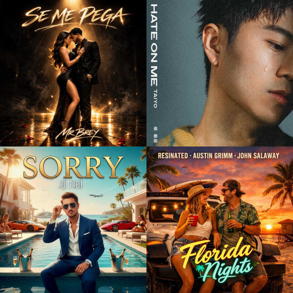 Canciones recientes entre deseo, identidad y atmósferas