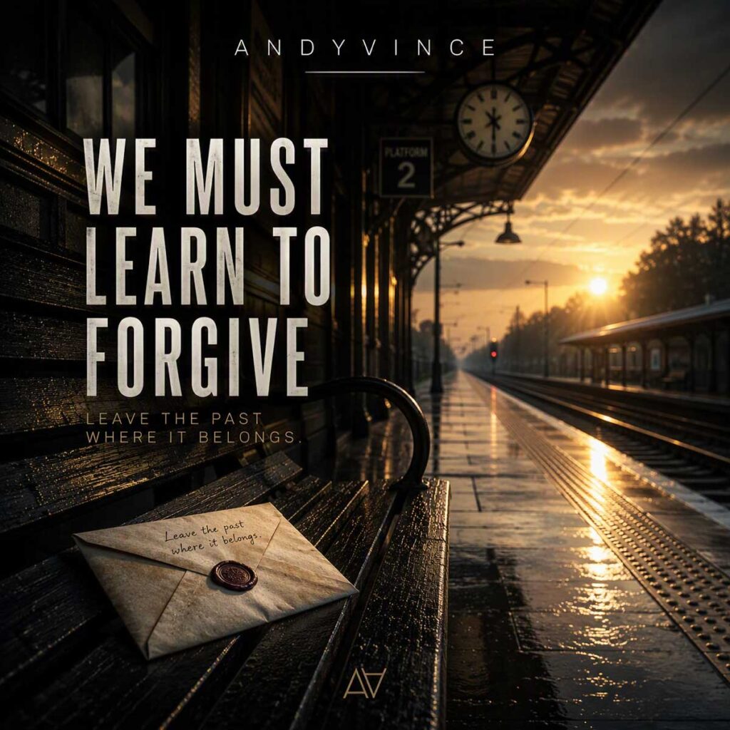 Andyvince reflexiona sobre el perdón en “WE MUST LEARN TO FORGIVE”