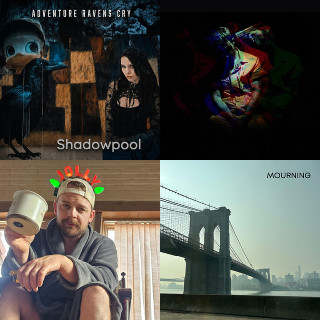 Collage de portadas: Common Language; The Puppeteer; Be Good Tonight; Mourning