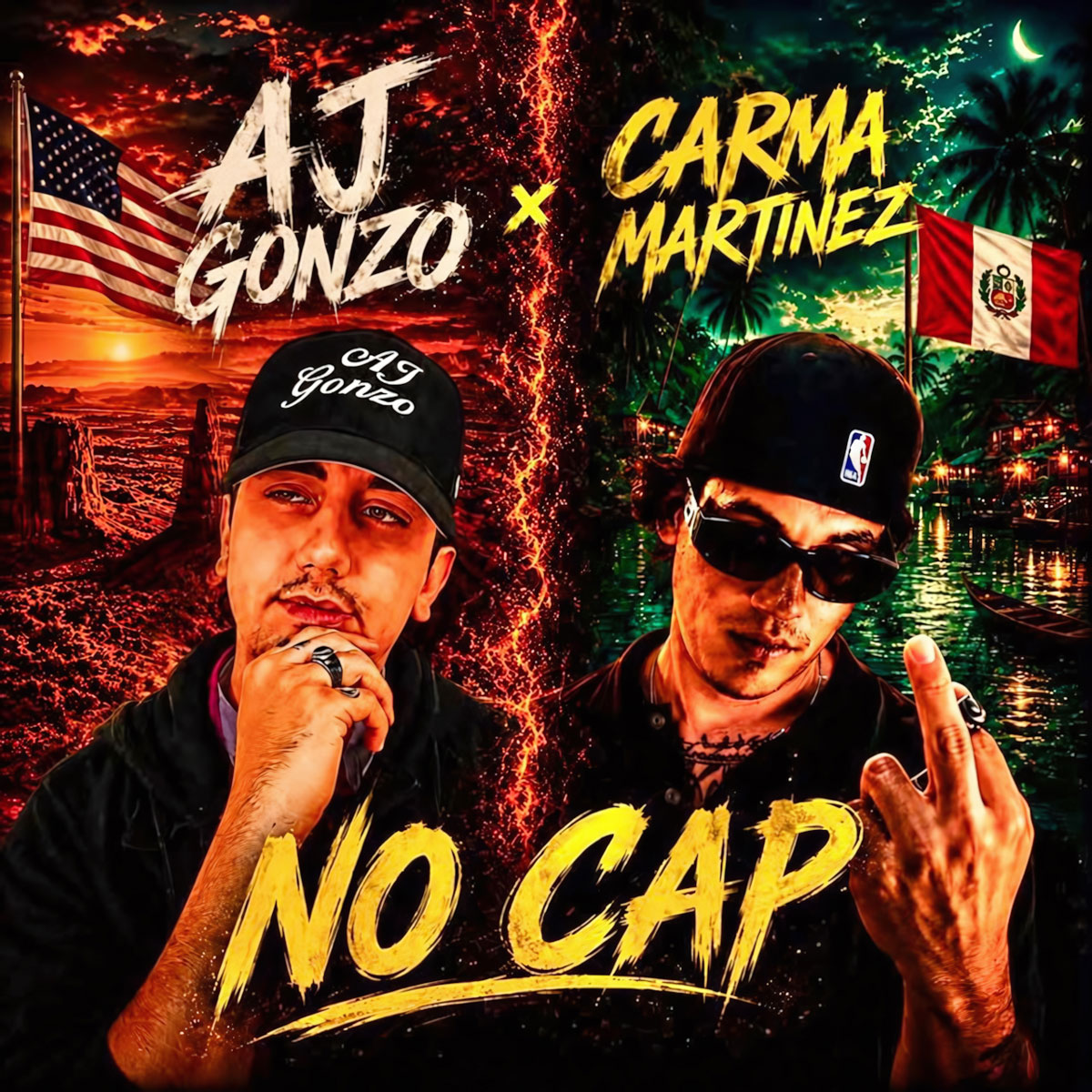  Carma Martínez y AJ Gonzo unen Perú y USA en “NO CAP”